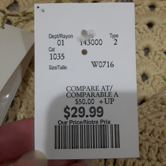 Minnie Rose Cream Crochet Top - NWT - Picture 9 of 9